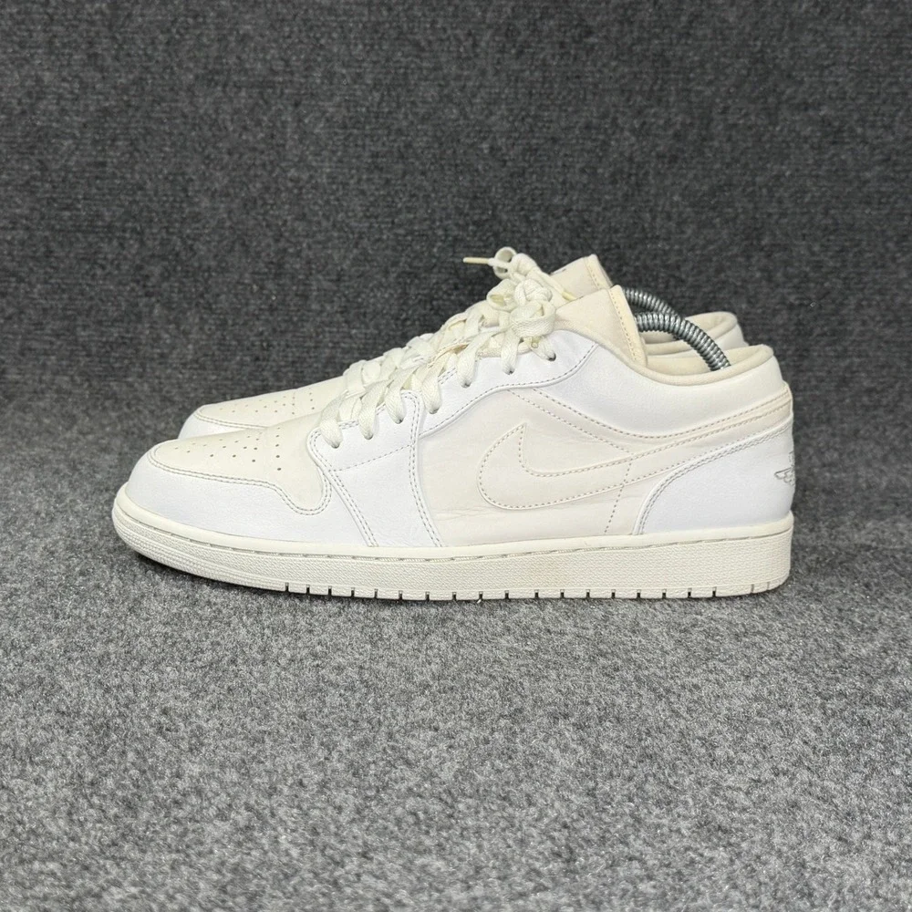 Jordan 1 Low Shoes Men's 12 White Off White Retro Athletic Hooping Sneakers‎